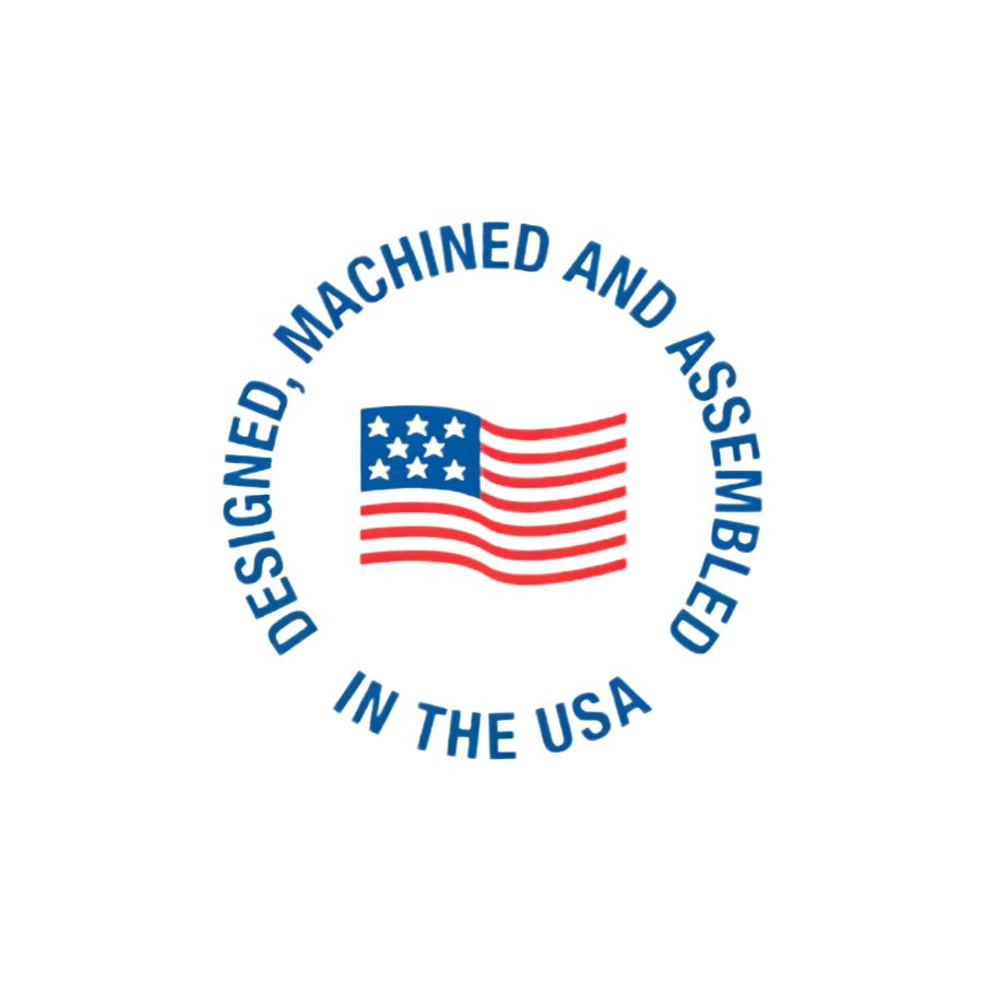 All products are designed, machined and assembled in the USA.