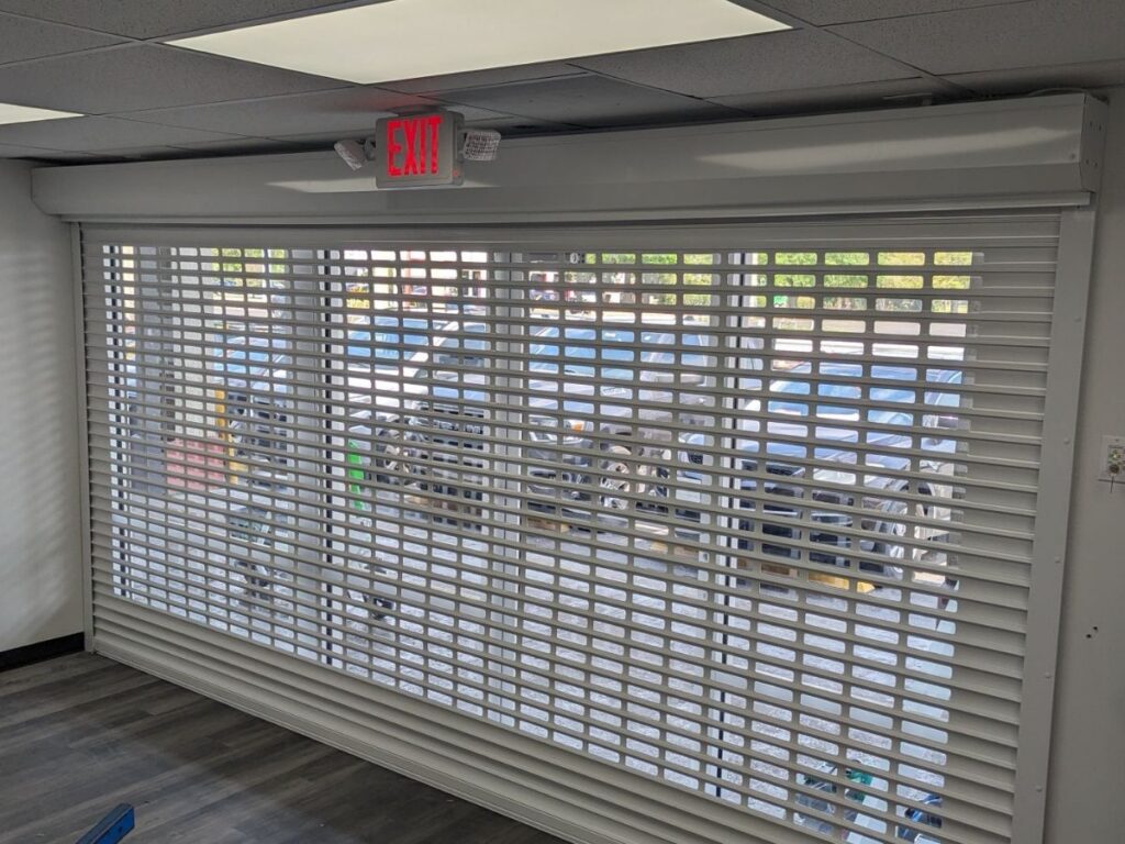 punched slat shutters