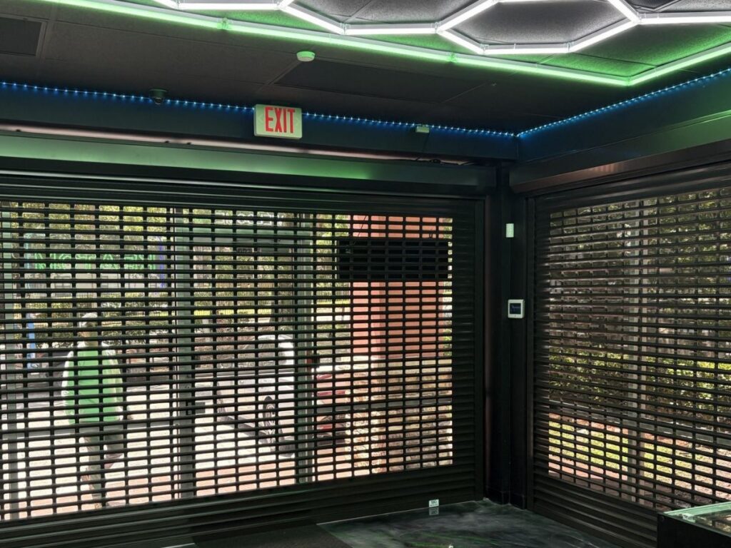 punched slat shutters
