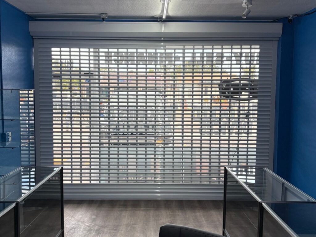 punched slat shutters