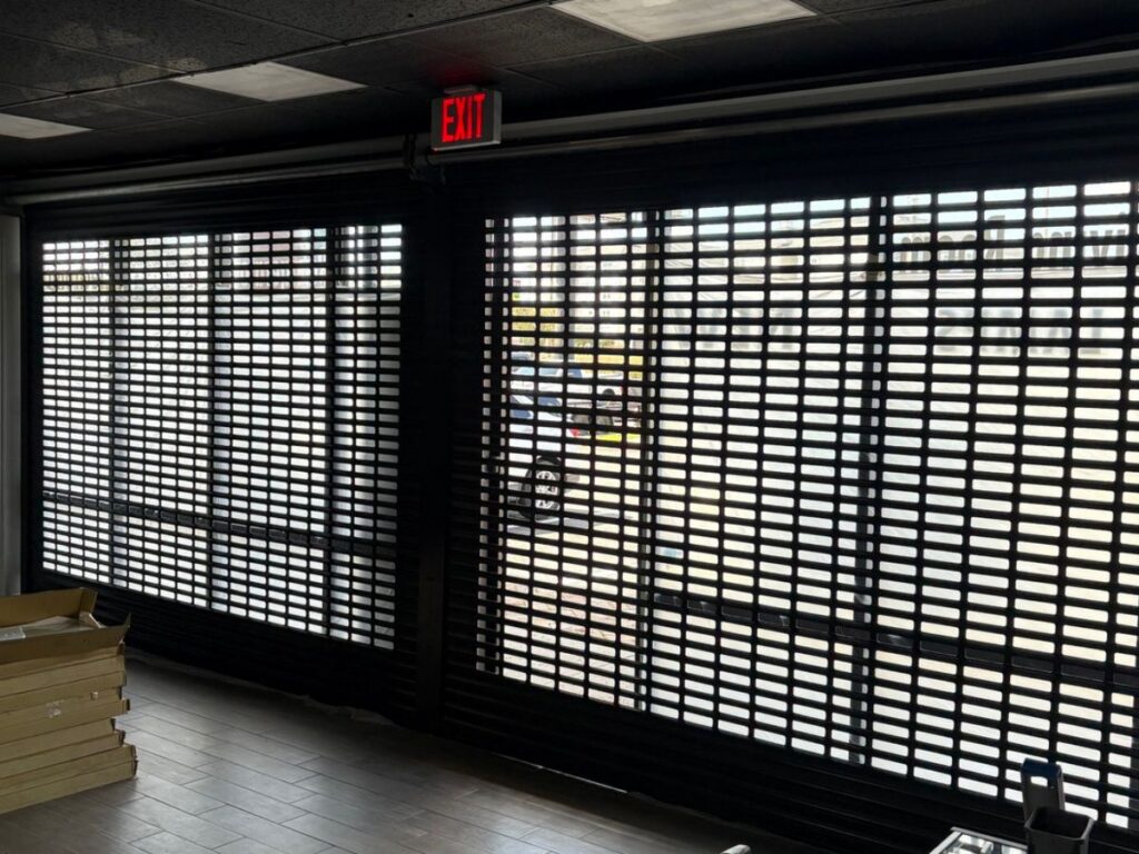 punched slat shutters